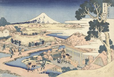 骏河省片仓茶园，1830年（木版画） 作者 葛饰北斋