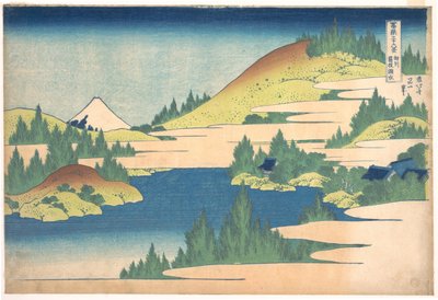 相模山箱根湖从富士山的一系列36景，1830-1833年 作者 葛饰北斋