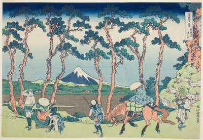 鸠居东海道，选自 "富士山三十六景 "系列 作者 葛饰北斋