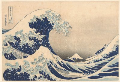 神奈川外海的波涛之下 作者 葛饰北斋