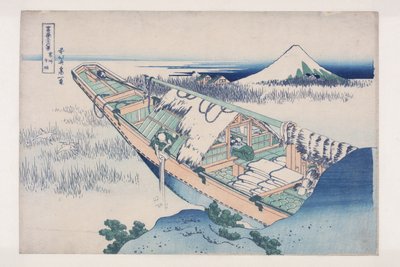 日立省的牛堀 (J?sh? Ushibori)（彩色木版画） 作者 葛饰北斋