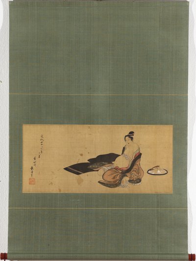 衣衫不整的妇女分娩 详情 作者 葛饰北斋