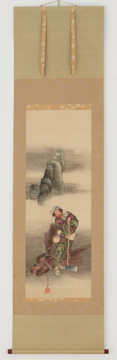 樵夫，江户时期，1849年。 作者 葛饰北斋