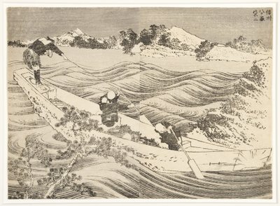 信义省八岳，1834-35（木刻） 作者 葛饰北斋