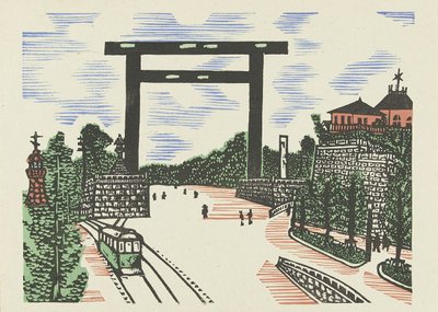 九段鸟居
九段鸟居（物件上的标题）
东京的鸟居（系列标题）
东京会馆（系列标题） 作者 植村真郎