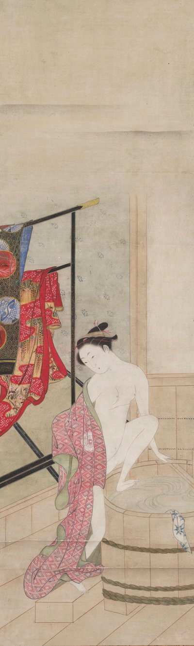 浴池中的女士 作者 川又常政