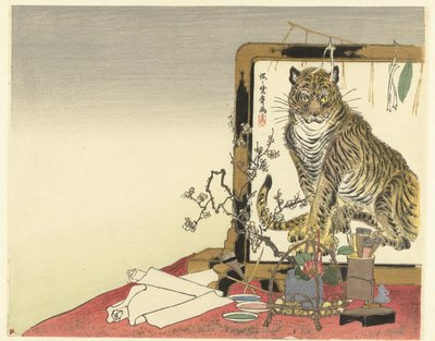 静物与画具和折叠屏风 作者 川边京菜