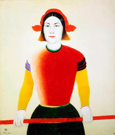 1932-1933年，一个红极女孩。 作者 卡齐米尔·塞韦里诺维奇·马列维奇