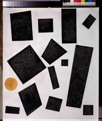 超现实主义的构成。1915年（布面油画） 作者 卡齐米尔·塞韦里诺维奇·马列维奇