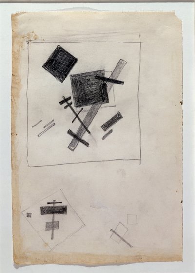 Suprematist composition (Drawing 作者 卡齐米尔·塞韦里诺维奇·马列维奇