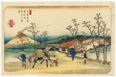 从“木曾之道的造型”系列的第4站浦和站到浅间山的远景 作者 京西铁