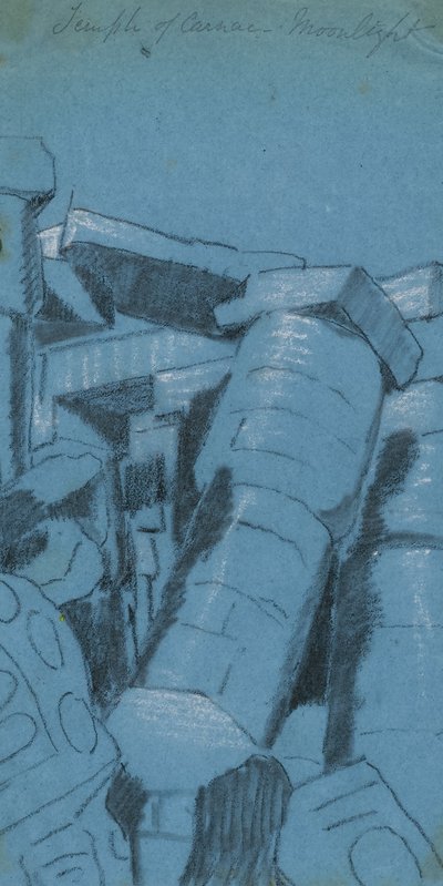 卡纳克神庙--月光（埃及） 作者 凯洛格，迈纳·基尔伯恩