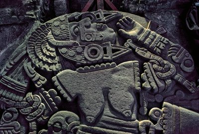 美洲；考古；墨西哥；马约尔神庙；阿兹特克人的大神庙；科约尔索奎，2010 年（照片） 作者 肯尼思·加勒特