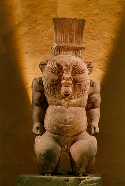 贝斯神石灰岩雕像，晚期，2002 年（照片） 作者 肯尼思·加勒特