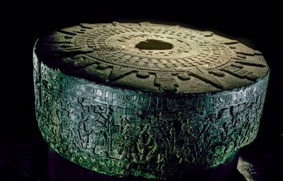 墨西哥，特诺奇蒂特兰，阿兹特克神庙，墨西哥城，阿兹特克大神庙，s..., 2010 (照片) 作者 肯尼思·加勒特