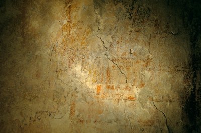 特奥蒂瓦坎勇士，壁画，危地马拉霍尔穆尔，玛雅，弗朗西斯科-埃斯特拉达贝利，苏夫里卡亚，2008 年（照片） 作者 Kenneth Garrett