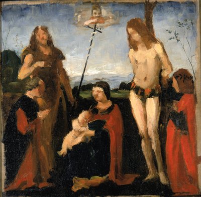 在Boltraffio之后，Sacra Conversazione，1878-1882。 作者 凯尼恩·考克斯（Kenyon Cox）