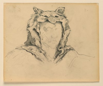 狩猎 "研究，"文明的进步：狩猎、放牧、农业"，州议会大厦，得梅因，爱荷华州 作者 凯尼恩·考克斯（Kenyon Cox）