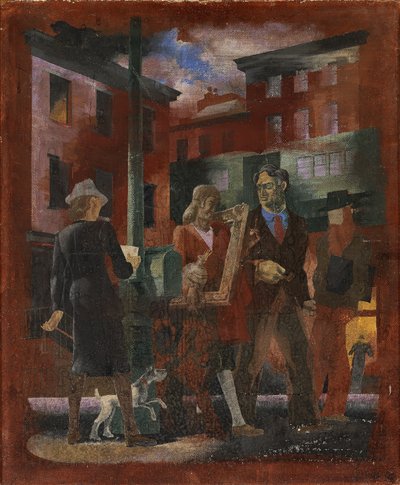 纽约风景--格林威治村（壁画研究，麦迪逊广场邮局，纽约市） 作者 金德里德·麦克莱里