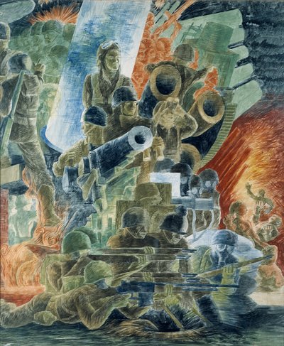 战争（壁画研究，华盛顿特区陆军部大楼） 作者 金德里德·麦克莱里