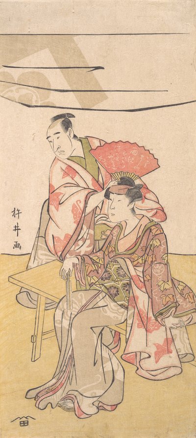 第二个万户Mitsugoro在Soga no Juro Sukenari的作用，约1793-95。 作者 纪井