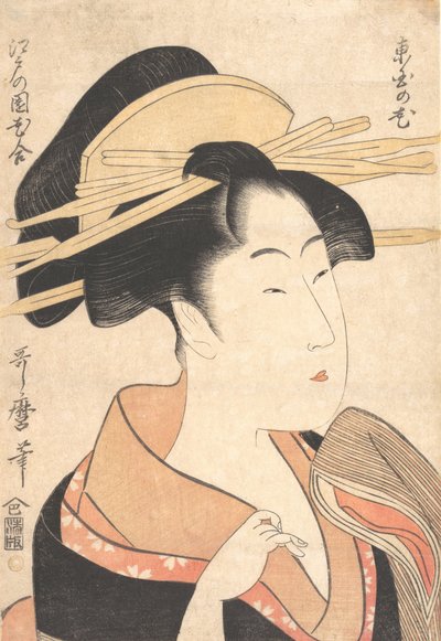 Azumaya no Hana, 约1790年。 作者 北川宇多郎