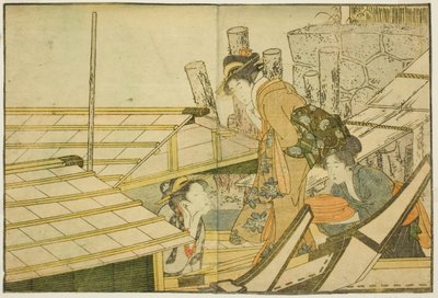 夏天的游船，选自绘本《图画书：四季之花》，第 1 卷 作者 北川宇多郎