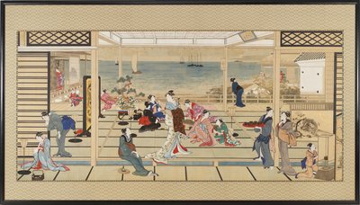 道藏相模的月光狂欢，江户时期，18世纪末-19世纪初。 作者 北川宇多郎