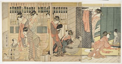 1801年，在愉悦区的临时住所中进行上午离别 作者 北川宇多郎