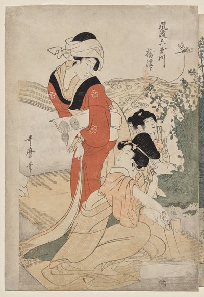 武藏省，来自《时尚六宝河》系列（福瑞木玉川）。 作者 北川宇多郎