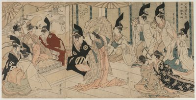 场景改编自1790年代后期的戏剧《忠实保留者库房》。 作者 北川宇多郎