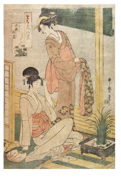 八仙过海，各显神通》系列，约1797-1798（纸上木版画） 作者 北川宇多郎