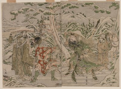三国演义》中的冬季场景 作者 北川宇多郎