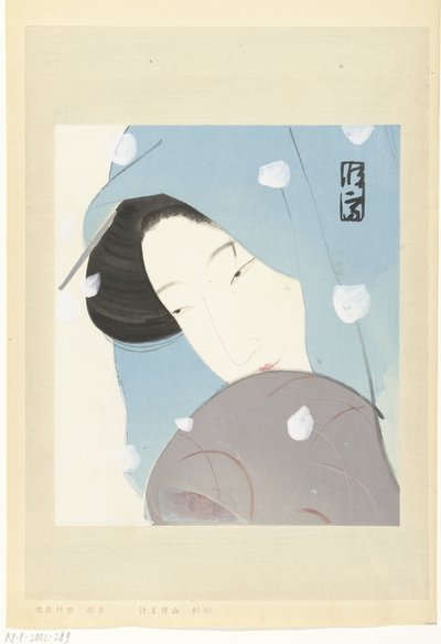 雪中的女主人公梅川 作者 北野常臣