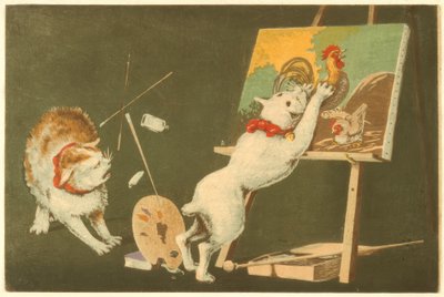 Katzen und Leinwand 作者 小林清史