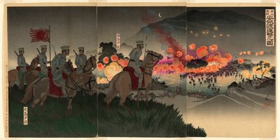 在牙山战役中渡过安松江前进（加山岳泉安城之战新关之战） 作者 小林清一
