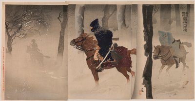 雪夜聂庄附近的童子军 作者 小林清一