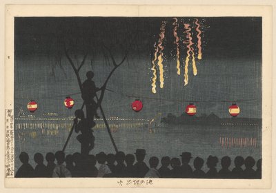 池之畑的焰火
池塘边的焰火
池之畑花火（物体上的标题） 作者 小林清一