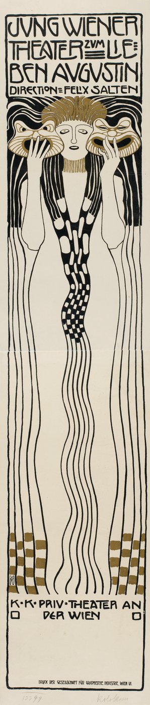 荣格·维纳剧院Zum lieben Augustin，1901年。 作者 Koloman Moser
