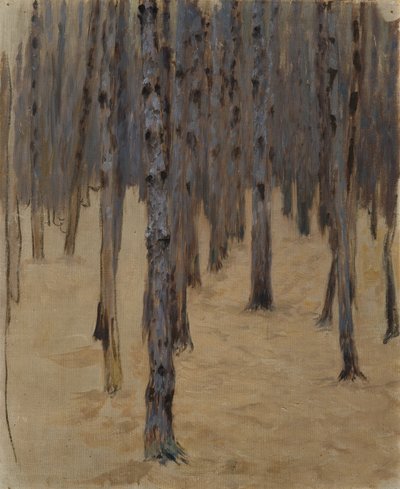 雪中的针叶林 作者 科洛曼·莫泽（Koloman Moser）