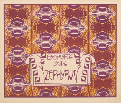 印制的丝绸泽普，1901年。 作者 科洛曼·莫泽（Koloman Moser）