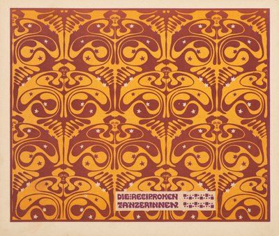互惠的舞者，1901年。 作者 科洛曼·莫泽（Koloman Moser）