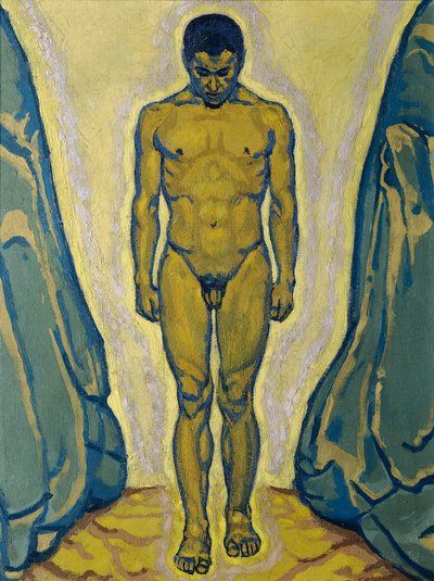 站在岩石间的裸体青年 作者 科洛曼·莫泽（Koloman Moser）