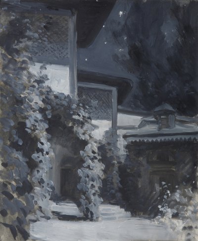 巴赫奇萨赖宫。诗歌插图A. Pushkin的《Bahçesaray的喷泉》 作者 康斯坦丁·阿列克谢耶维奇·科罗文