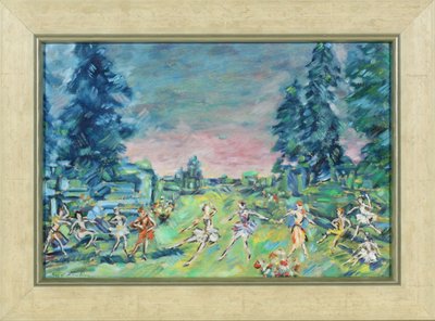 A. Adam的芭蕾舞剧《海盗船》的舞台设计，1914年 作者 康斯坦丁·阿列克谢耶维奇·科罗文