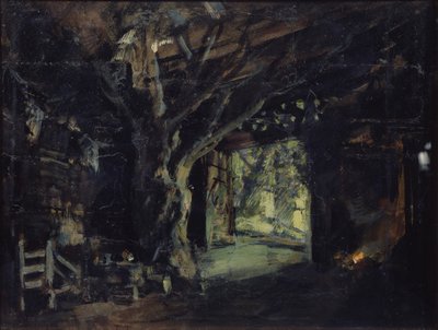 瓦格纳的歌剧《女武神》的舞台设计，1919年 作者 康斯坦丁·阿列克谢耶维奇·科罗文