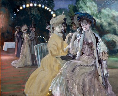 Courtesans"，1903年。 作者 康斯坦丁·安德烈耶维奇·索莫夫
