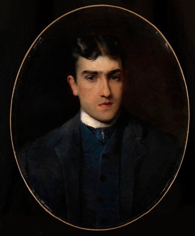 Portrait de Lucien Guitry (1860-1925) (吕西安-吉特里肖像) - Peinture de Konstantin Yegorovich Makovsky (Constantin Makovsky) (1839-1915) huile sur toile (64x51 cm) - Collection privee 作者 康斯坦丁·埃戈罗维奇·马科夫斯基