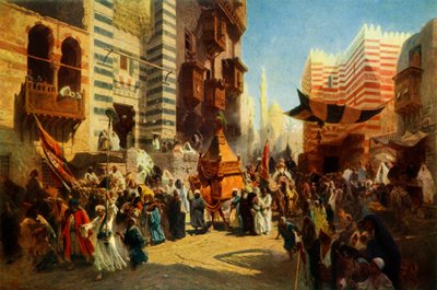 1965年，圣地毯从梅卡（Mekka）返回开罗。 作者 康斯坦丁·埃戈罗维奇·马科夫斯基