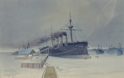 罗西亚号装甲巡洋舰，1897年 作者 康斯坦丁·瓦西里耶维奇·伊森伯格